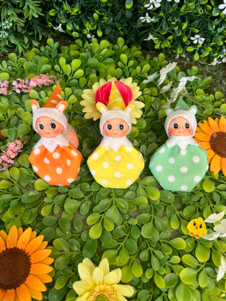 Easter green bunny baby elf