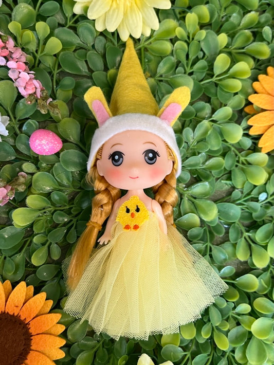 Easter yellow girl elf