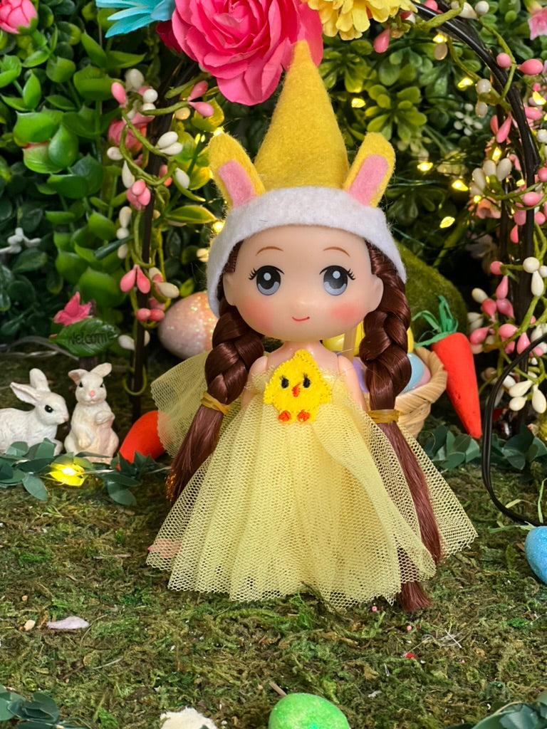Easter yellow girl elf