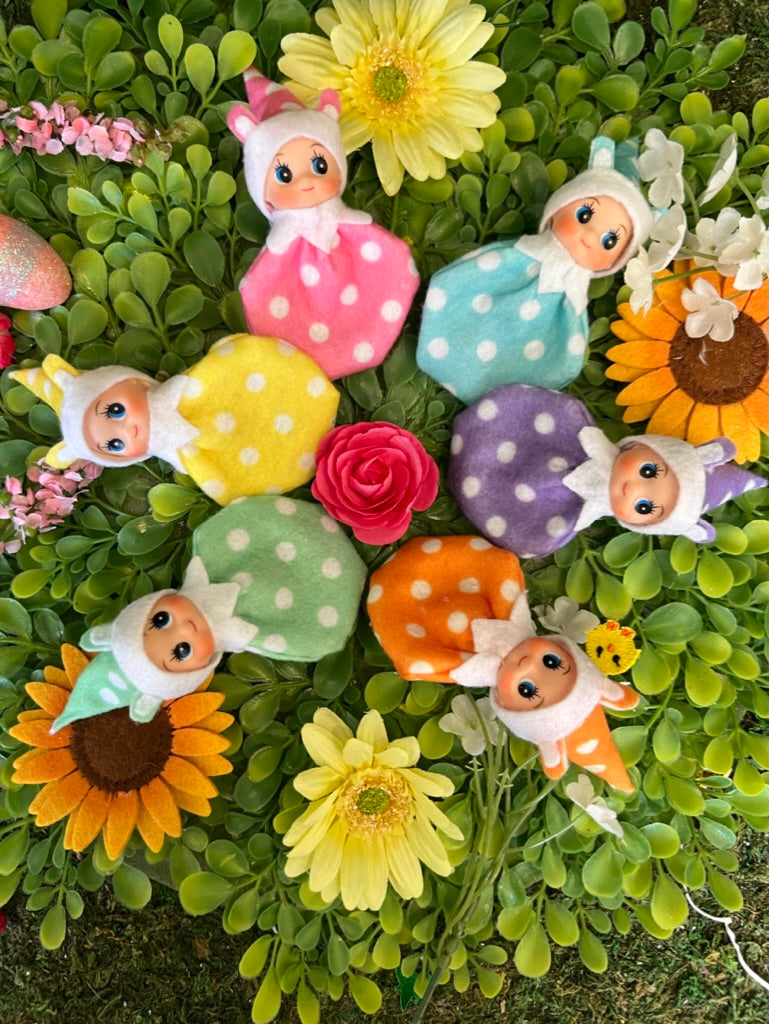 Easter green bunny baby elf