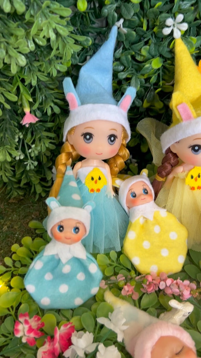 Easter yellow girl elf