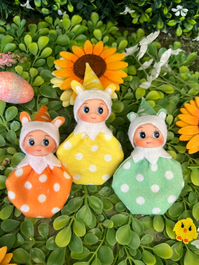 Easter green bunny baby elf