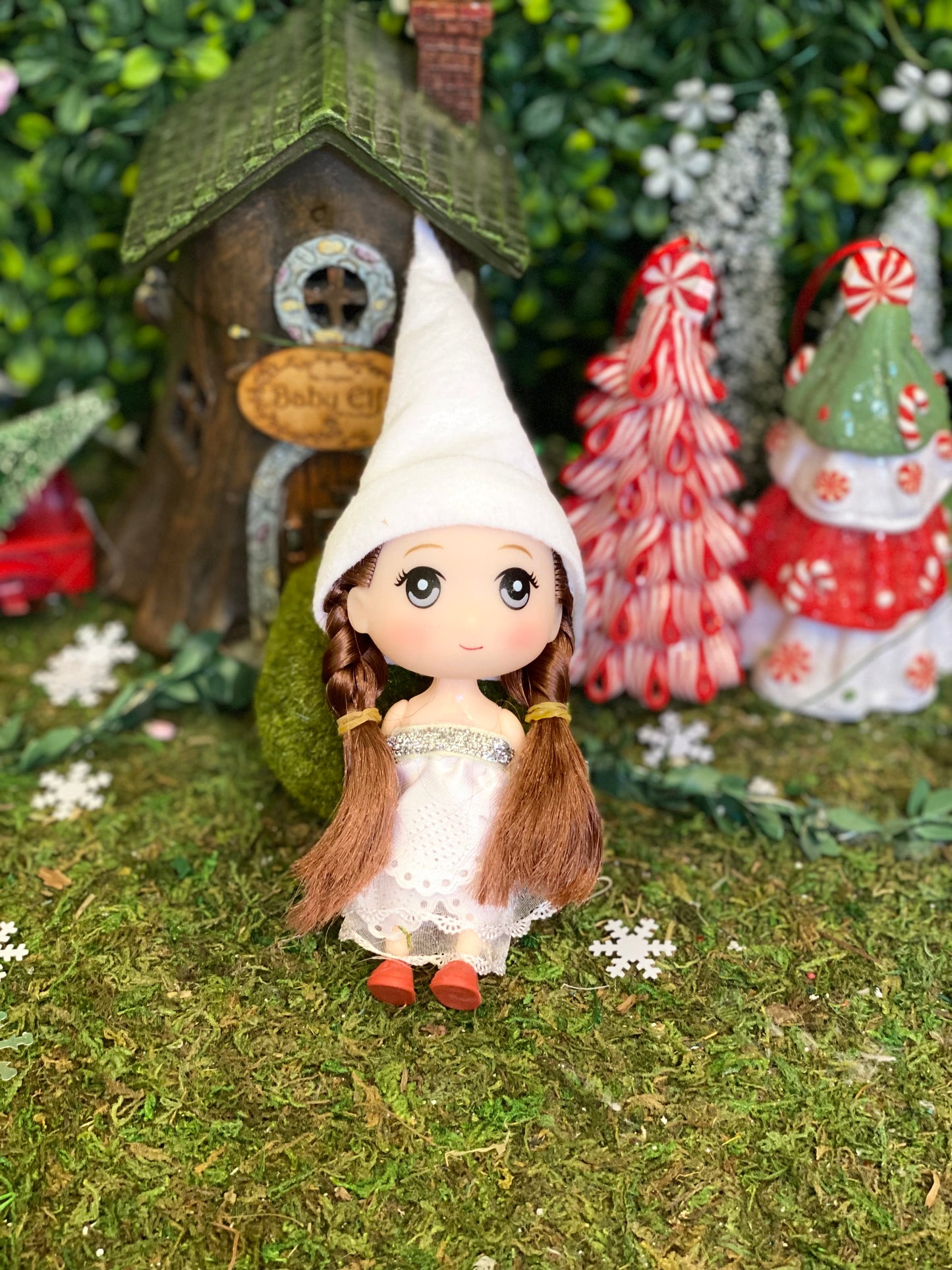 Girl elf lace dress