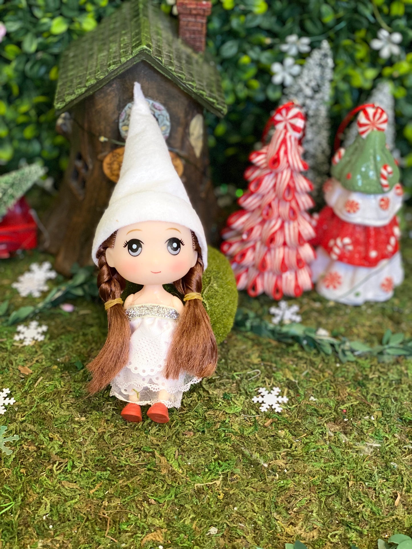 Girl elf lace dress