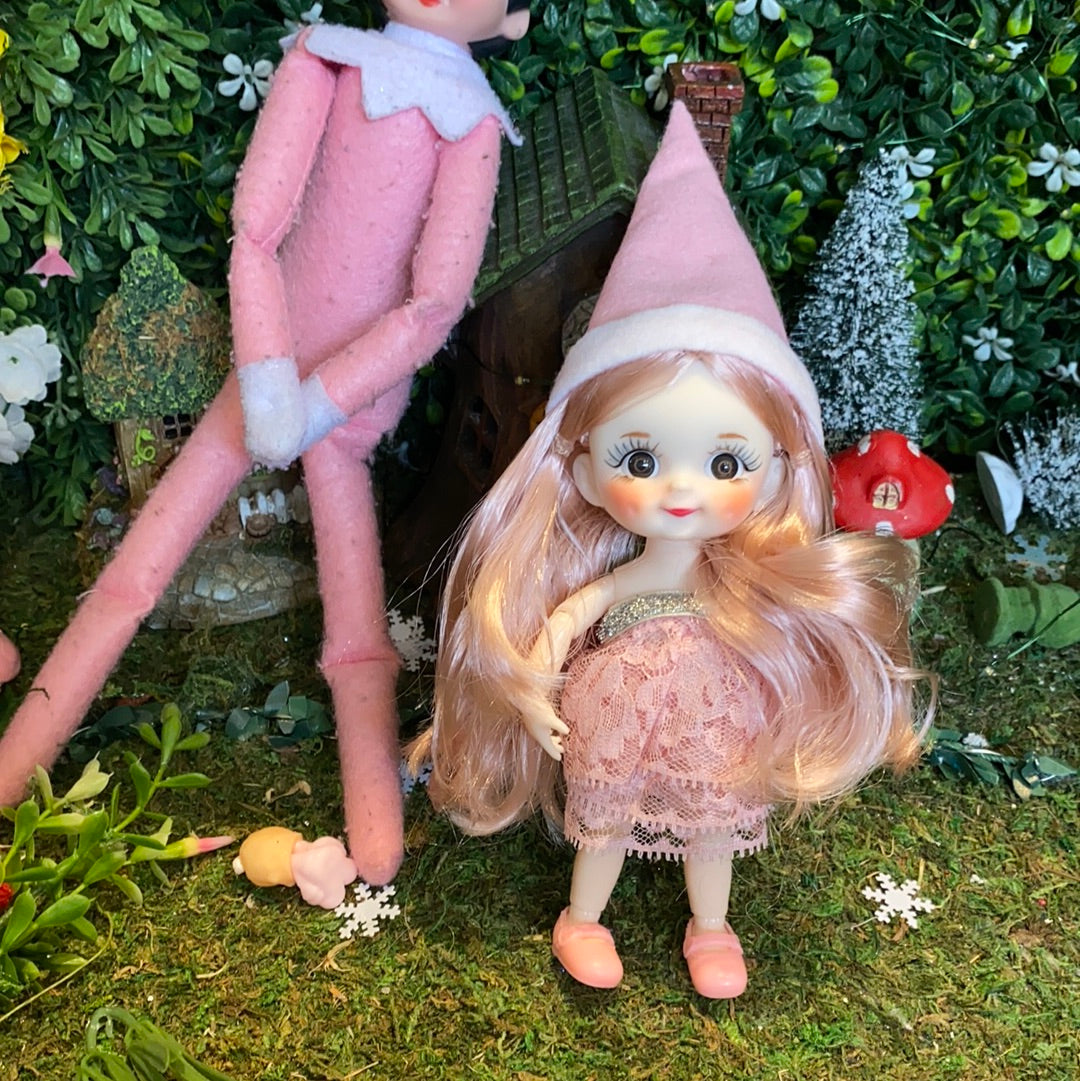 Pink girl elf