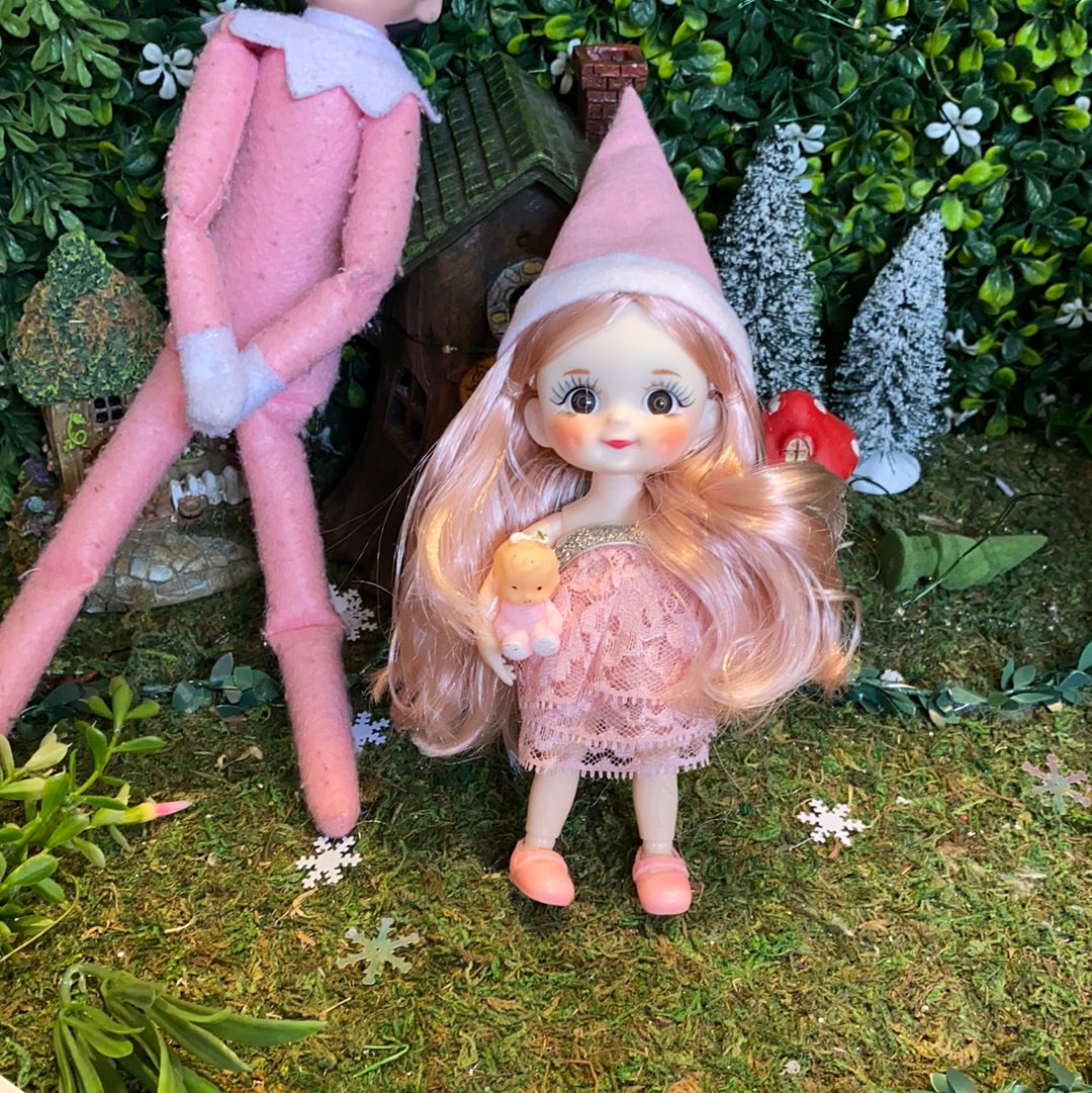 Pink girl elf