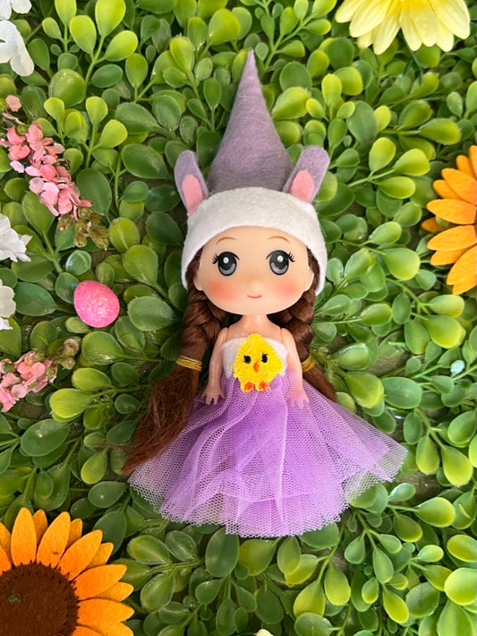 Easter purple girl elf