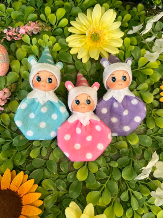 Set of three baby elves